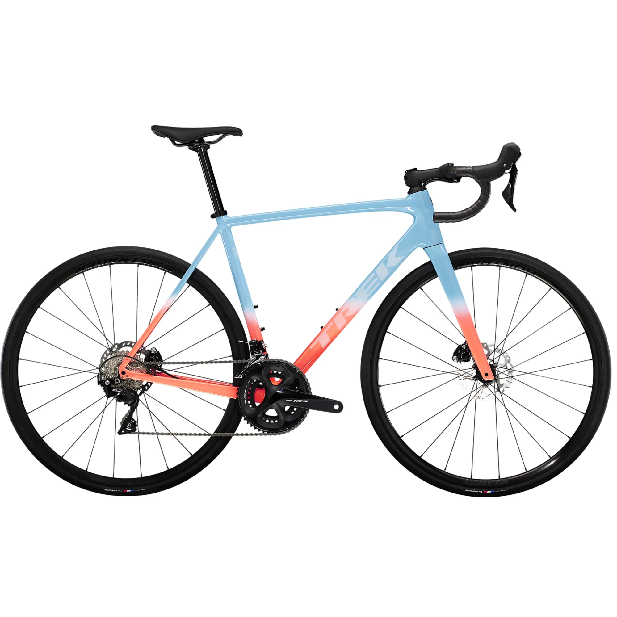 Trek Emonda ALR 5 Disc Road Race Bike 2023 in Azure Living Coral Trek Emonda ALR 5 Disc Road Race Bike 2023 in Azure Living Coral